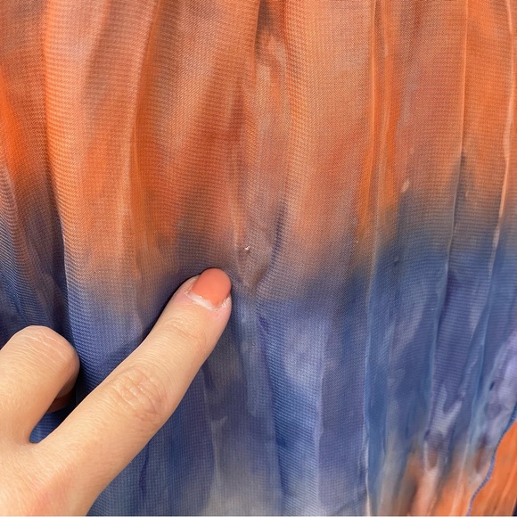 Paper Doll Dress! Size Medium! Evening Cocktail Party Hi-Lo Pastel Watercolor - Picture 10 of 16